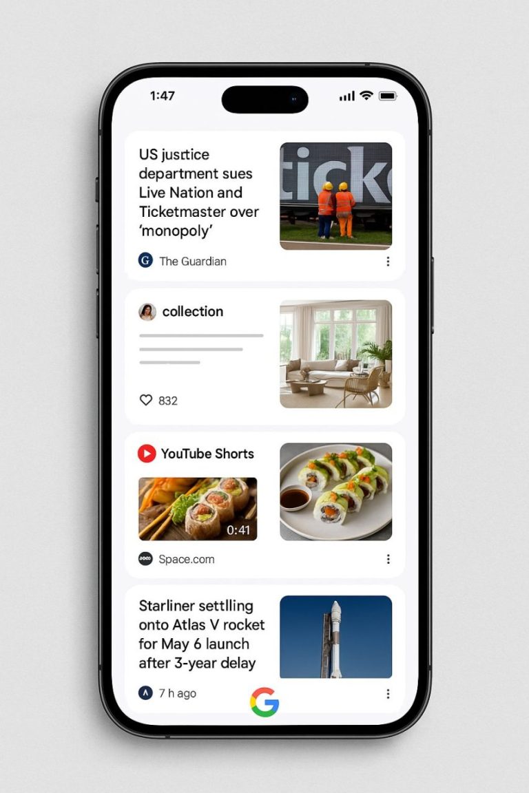 Google Discover s’ouvre aux contenus sociaux