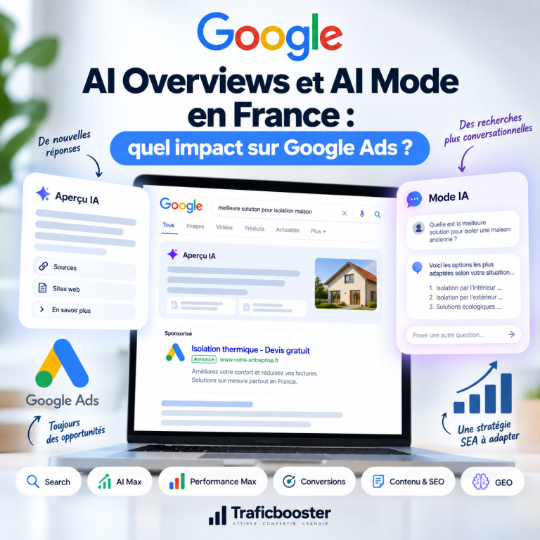 Google AI Overviews et AI Mode : quel impact sur Google Ads ?